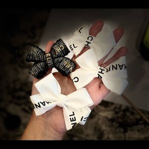 Chanel hair bows
